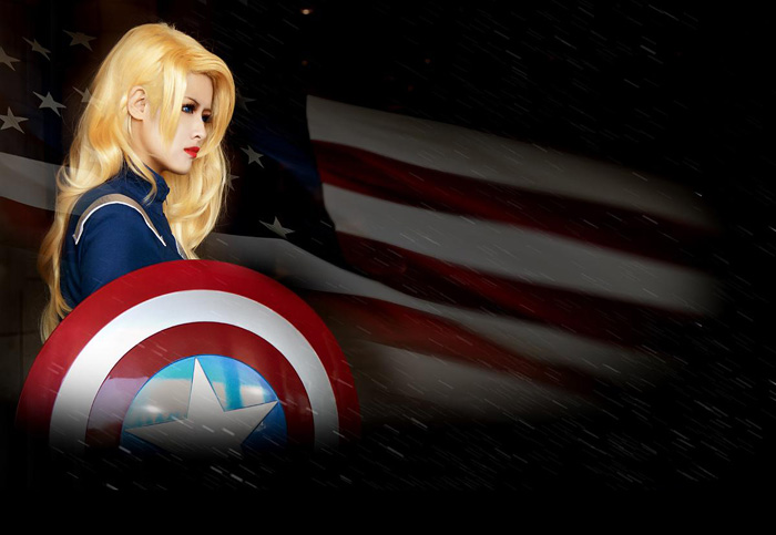 Captain America và Iron Man phiên bản nữ đại chiến - Ảnh 3