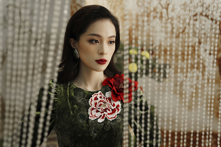 Hạ Vi hóa quý cô Hà thành kiêu kỳ với áo dài La Fleur du Tonkin - Hình ảnh 8
