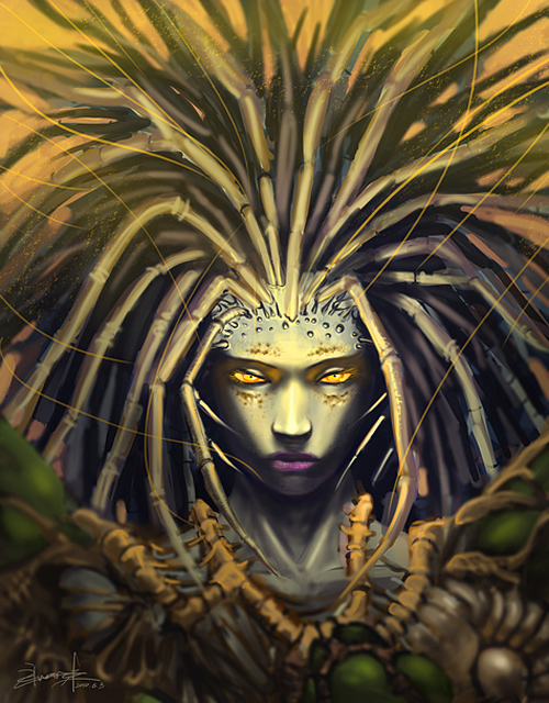 Sarah Kerrigan qua nét vẽ của game thủ StarCraft II - Ảnh 5