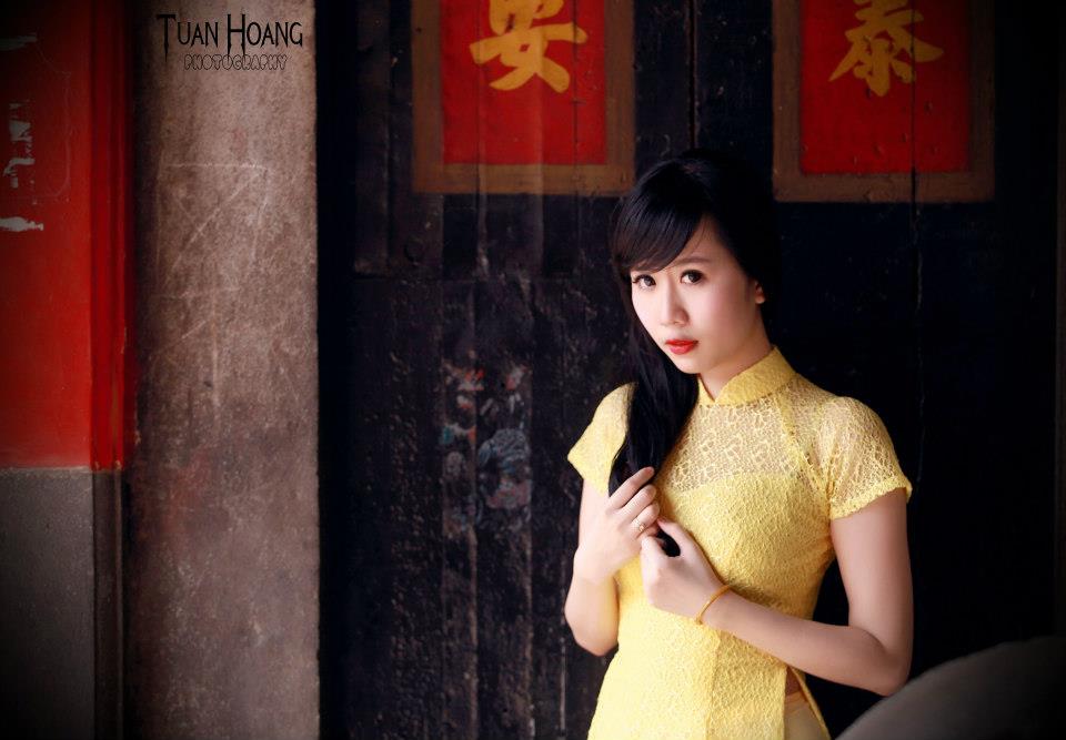 Nu Phạm thướt tha trong tà áo dài đón năm mới - Ảnh 53