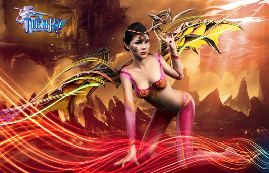 Tiên Kỷ tung cosplay body painting về tiên thú - Ảnh 10