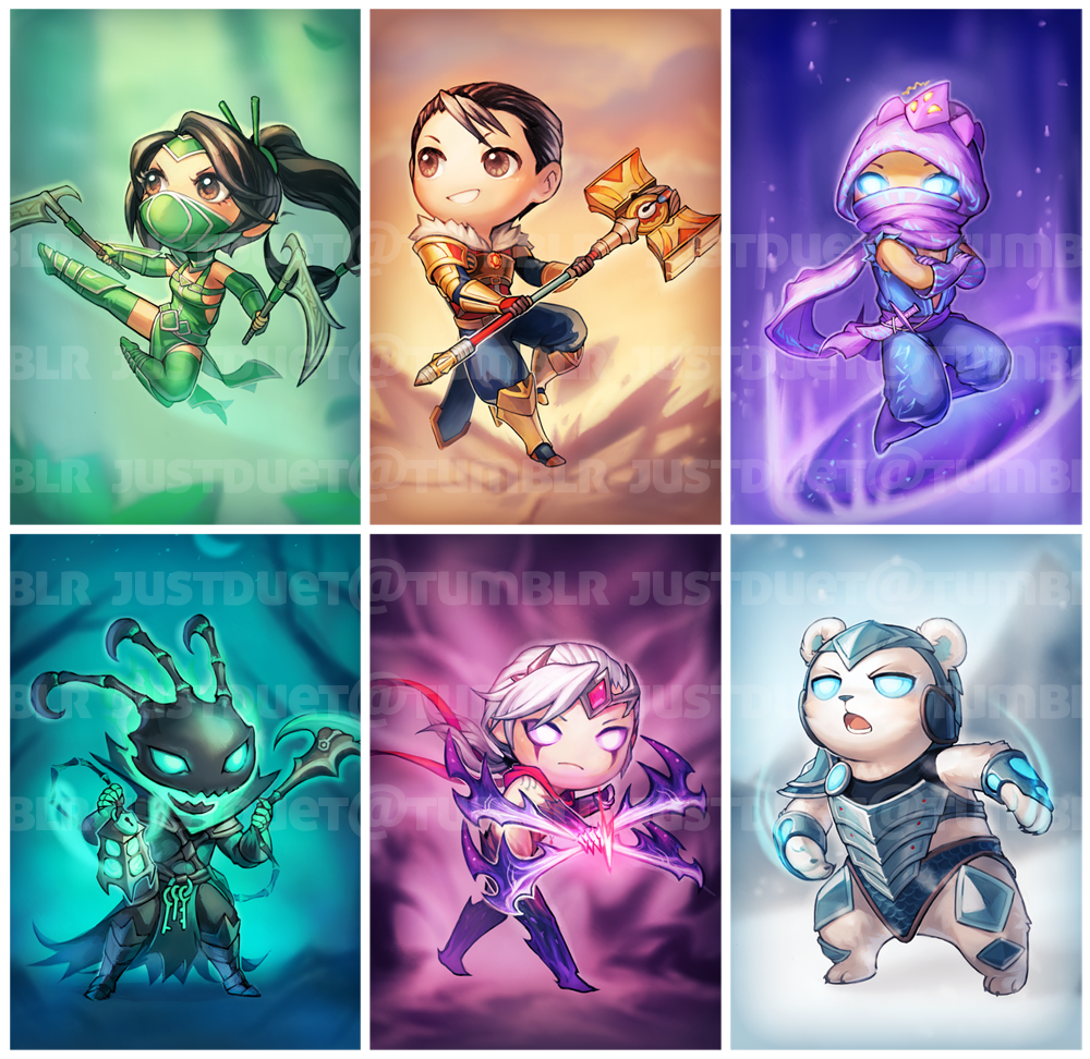 Loạt tranh vẽ chibi LMHT cực dễ thương của Lena R - Ảnh 2