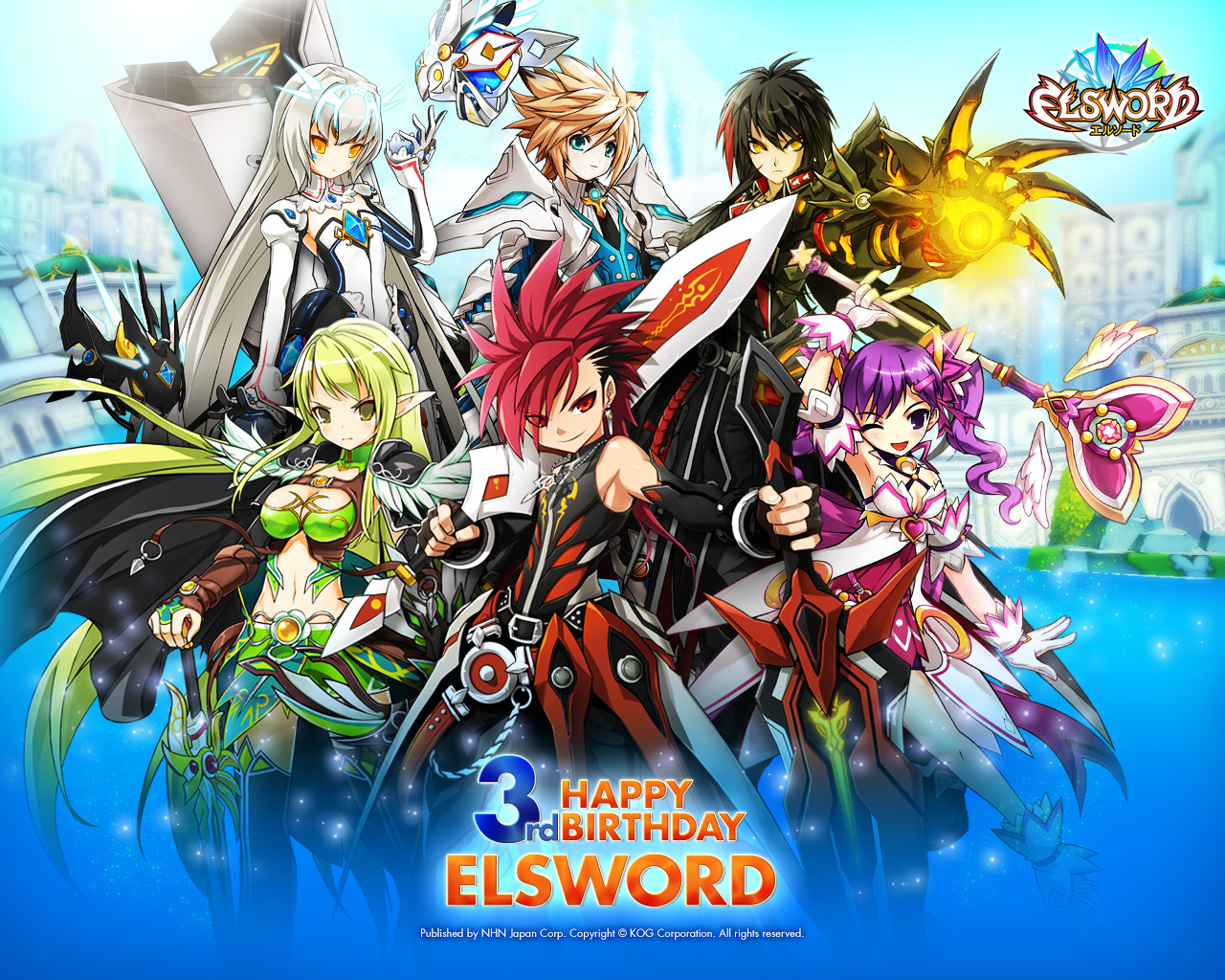 Loạt hình nền cực dễ thương của Elsword Nhật Bản - Ảnh 33