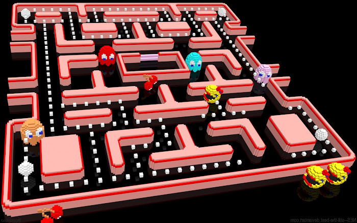Hình nền đa phong cách về game Pacman - Ảnh 2