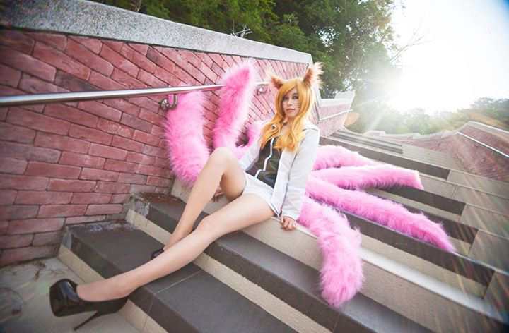 Rung rinh với cosplay Ahri xinh lung linh - Ảnh 62