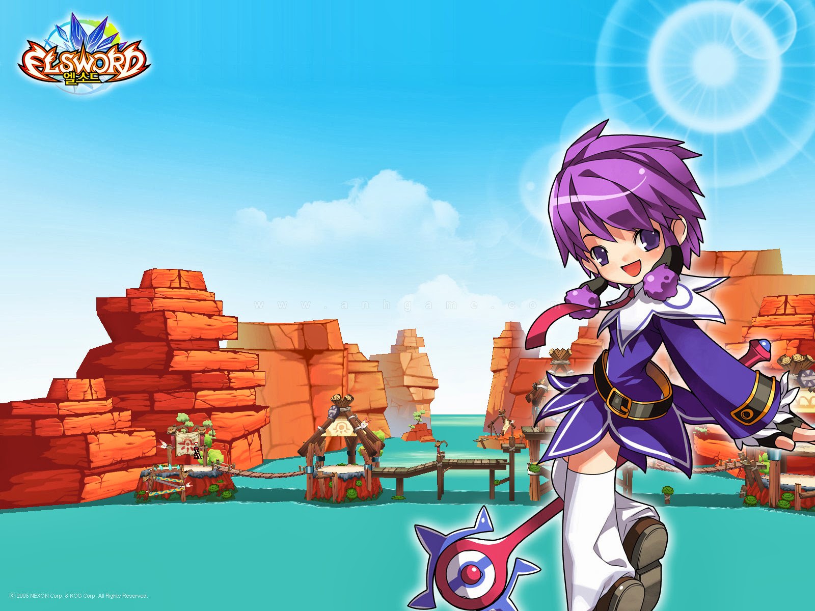 Loạt hình nền đẹp ngất ngây của Elsword Hàn Quốc - Ảnh 8