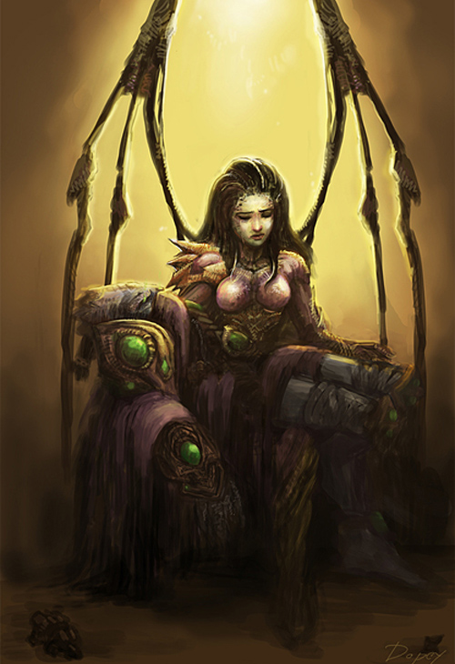 Sarah Kerrigan qua nét vẽ của game thủ StarCraft II - Ảnh 8