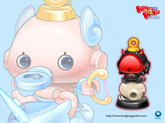 Bộ hình nền dễ thương của Kong Kong Online - Ảnh 11