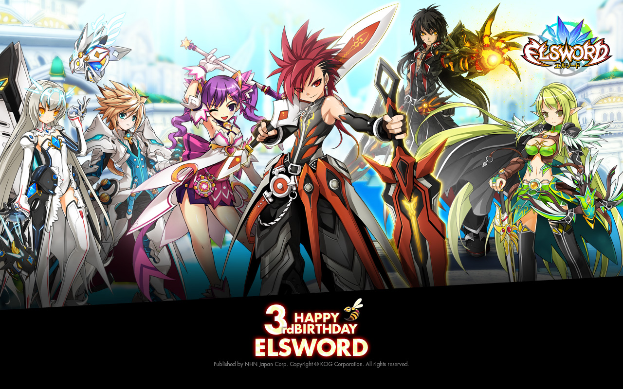 Loạt hình nền cực dễ thương của Elsword Nhật Bản - Ảnh 32