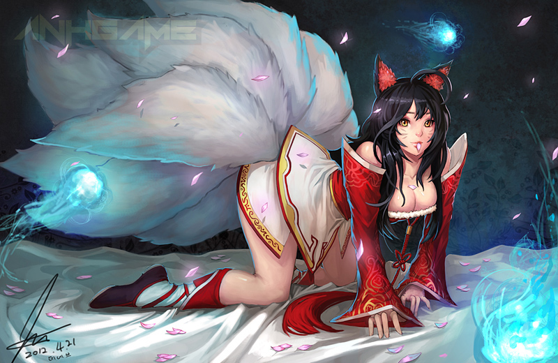 Ngắm loạt hình nóng bỏng của hồ ly chín đuôi Ahri - Ảnh 27