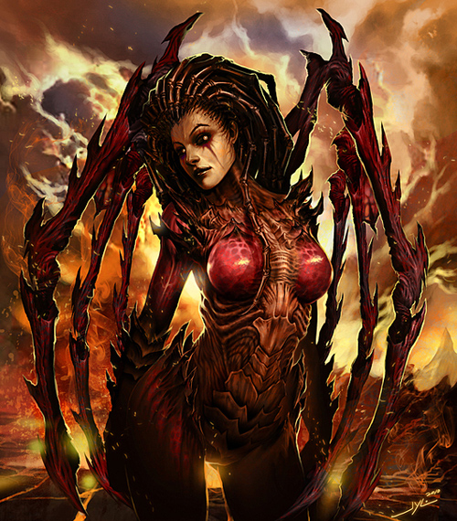 Sarah Kerrigan qua nét vẽ của game thủ StarCraft II - Ảnh 7