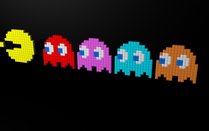 Hình nền đa phong cách về game Pacman - Ảnh 10