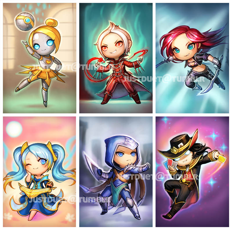 Loạt tranh vẽ chibi LMHT cực dễ thương của Lena R - Ảnh 1