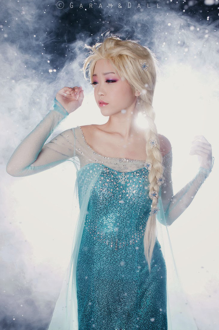 Tomia hóa thân thành nữ hoàng băng giá Elsa - Ảnh 7