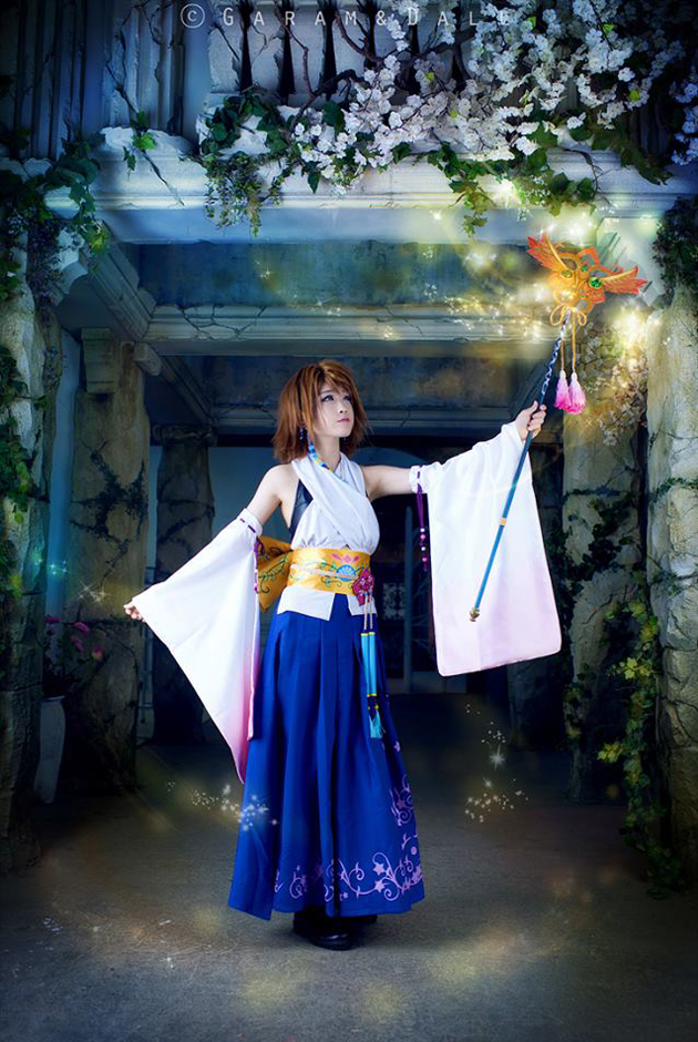 Tomia cực dễ thương với cosplay Yuna - Ảnh 15